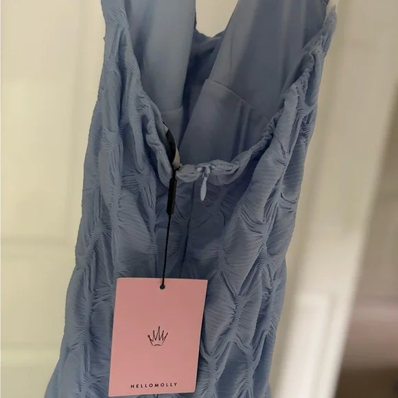 Hello Molly Blue Halter Maxi Dress - Picture 3 of 4